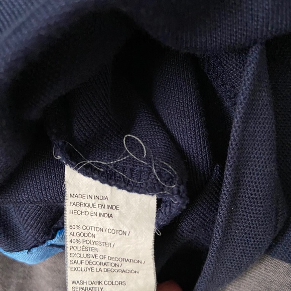 Mens Large IZOD Advantage Stretch Polo - Navy - Picture 3 of 3